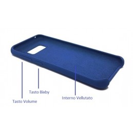 COVER PROTEZIONE SAMSUNG GALAXY S8 SM-G950 - SILICONE SOFT CASE DARK BLU