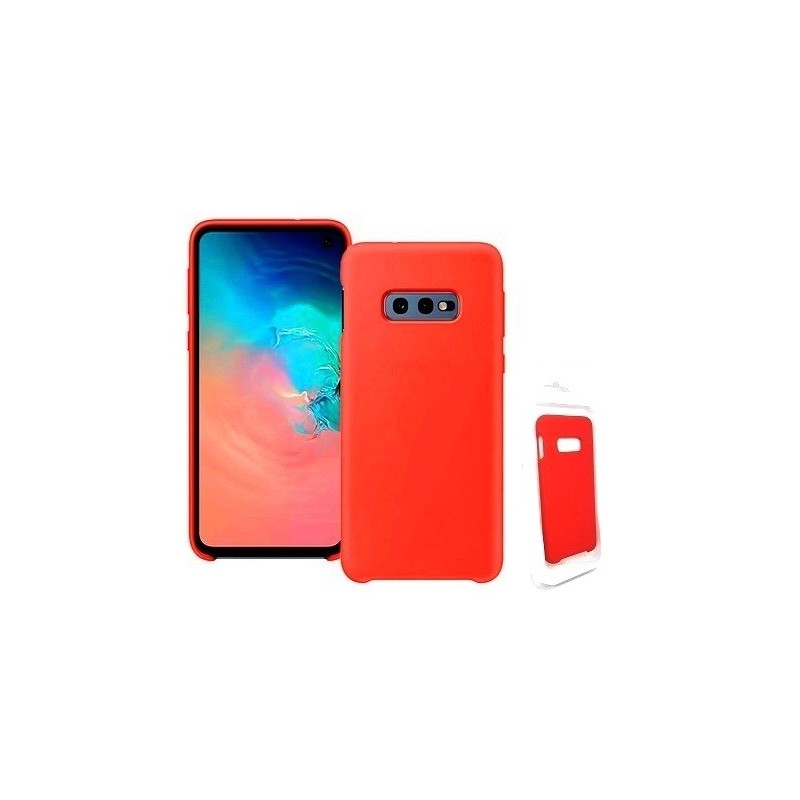 COVER PROTEZIONE SAMSUNG GALAXY S10e SM-G970 - SILICONE SOFT CASE ROSSO