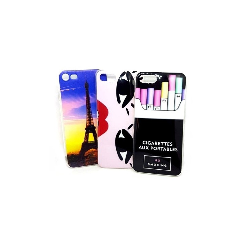 COVER PROTEZIONE APPLE IPHONE 7 - TPU (SET 3 PZ. LOTTO 06)