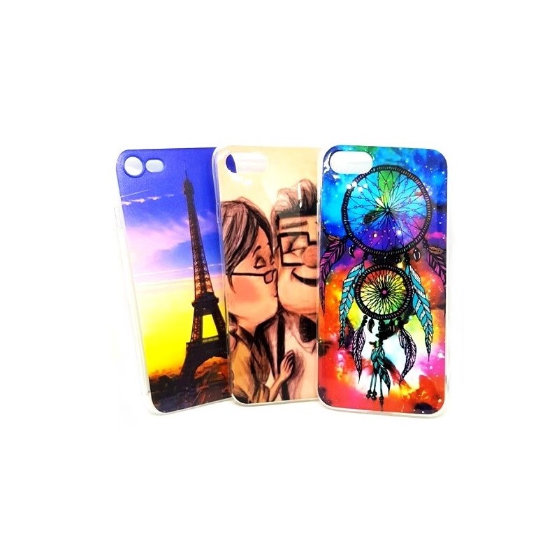 COVER PROTEZIONE APPLE IPHONE 7 - TPU (SET 3 PZ. LOTTO 04)