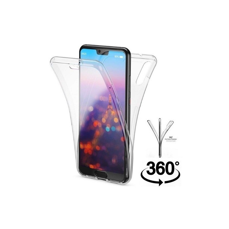 COVER PROTEZIONE HUAWEI P20 - TPU FRONTE + RETRO TRASPARENTE