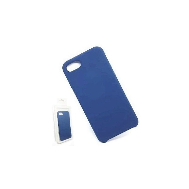 COVER PROTEZIONE APPLE IPHONE 7 PLUS - SILICONE SOFT CASE BLU