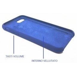 COVER PROTEZIONE APPLE IPHONE 7 PLUS - SILICONE SOFT CASE BLU