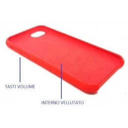 COVER PROTEZIONE APPLE IPHONE 7 PLUS - SILICONE SOFT CASE ROSSO