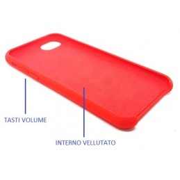 COVER PROTEZIONE APPLE IPHONE 7 - SILICONE SOFT CASE ROSSO