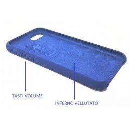 COVER PROTEZIONE APPLE IPHONE 7 - SILICONE SOFT CASE BLU