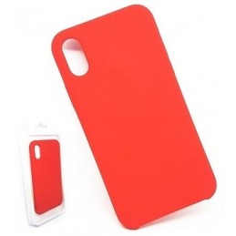 COVER PROTEZIONE APPLE IPHONE Xs - SILICONE SOFT CASE ROSSO