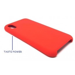 COVER PROTEZIONE APPLE IPHONE Xs - SILICONE SOFT CASE ROSSO