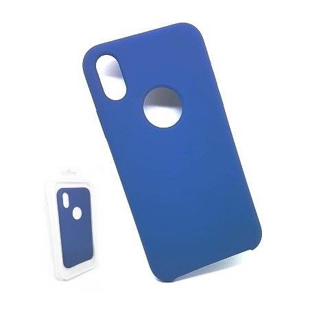 COVER PROTEZIONE APPLE IPHONE Xr - SILICONE SOFT CASE BLU