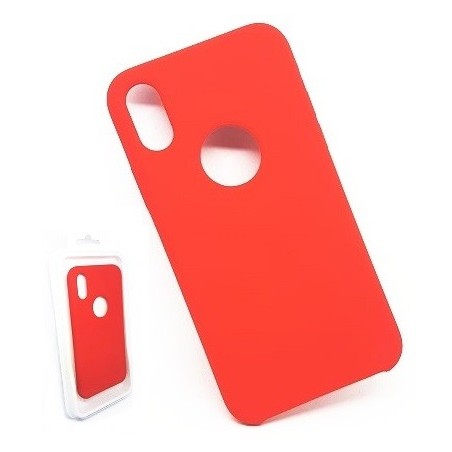 COVER PROTEZIONE APPLE IPHONE X - SILICONE SOFT CASE ROSSO