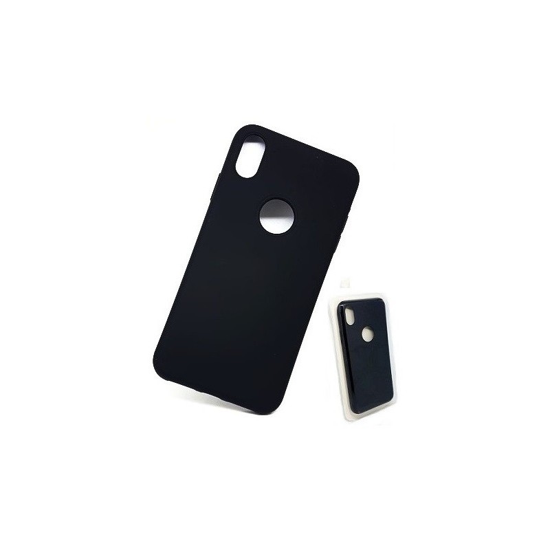 COVER PROTEZIONE SOFT CASE APPLE IPHONE Xs MAX NERO