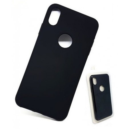 COVER PROTEZIONE SOFT CASE APPLE IPHONE Xs MAX NERO