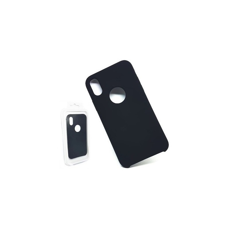 COVER PROTEZIONE APPLE IPHONE Xr - SILICONE SOFT CASE NERO