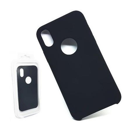 COVER PROTEZIONE APPLE IPHONE X - SILICONE SOFT CASE NERO