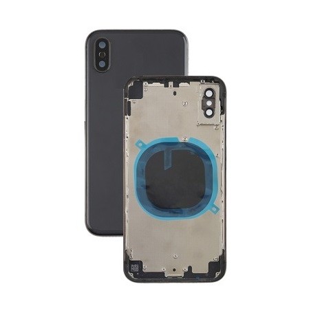 COVER POSTERIORE APPLE IPHONE X NERO