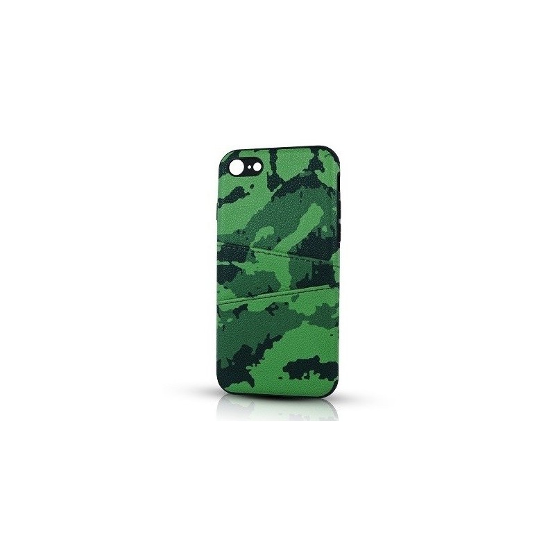 COVER PROTEZIONE APPLE IPHONE 7 - TPU CAMOUFLAGE VERDE