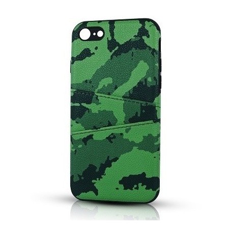 COVER PROTEZIONE APPLE IPHONE 7 - TPU CAMOUFLAGE VERDE