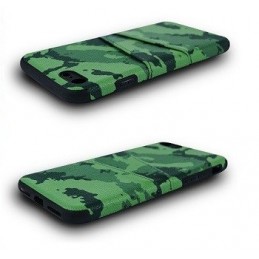 COVER PROTEZIONE APPLE IPHONE 7 - TPU CAMOUFLAGE VERDE