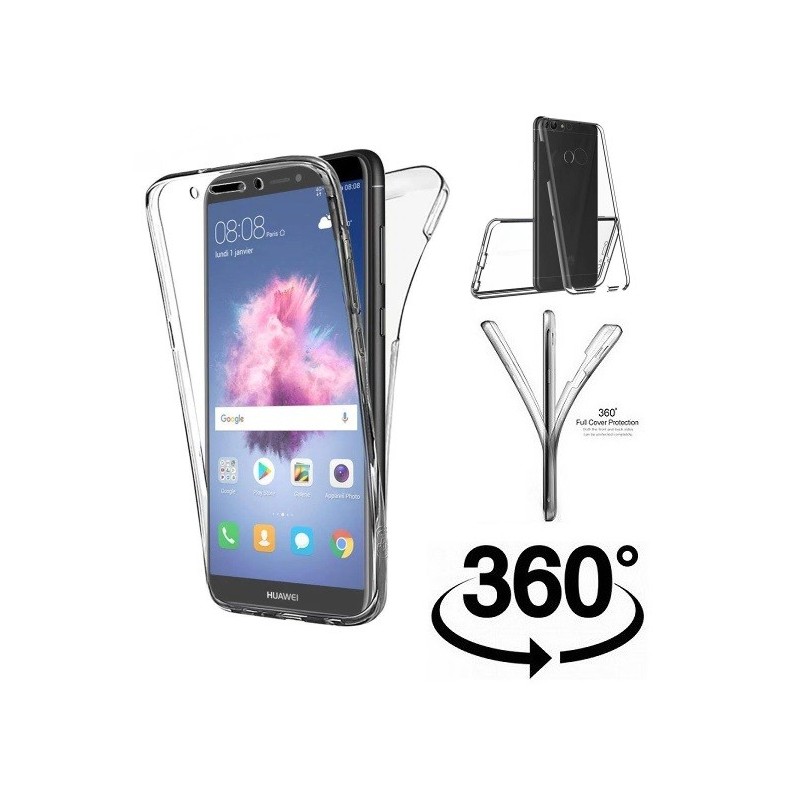 COVER PROTEZIONE HUAWEI P SMART - TPU FRONTE + RETRO TRASPARENTE