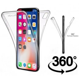 COVER PROTEZIONE APPLE IPHONE Xs MAX - TPU FRONTE + RETRO TRASPARENTE